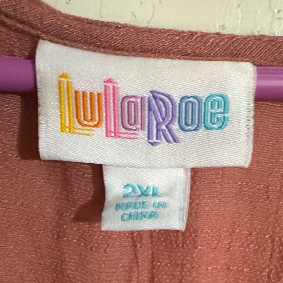 LuLaRoe Dusty Rose Blouse - Picture 3 of 4